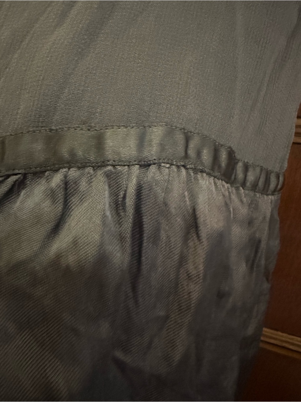 Vintage 00s Grey Ombre Boho Tiered Maxi Skirt π€Large π€ whimsygoth - Picture 5 of 13